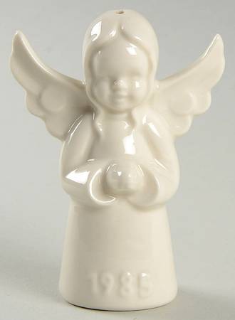 Annual Christmas Ornament-Porcelain Angel-White - No Box