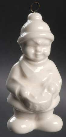 Annual Christmas Ornament-Porcelain Drummer Boy-White - No Box