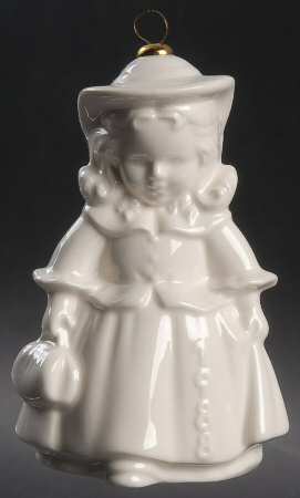 Annual Christmas Ornament-Porcelain Doll-White - Boxed