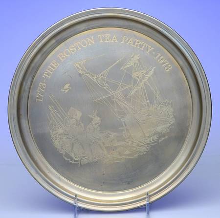 Bicentennial Plate The Boston Tea Party-1773-1973 - Boxed