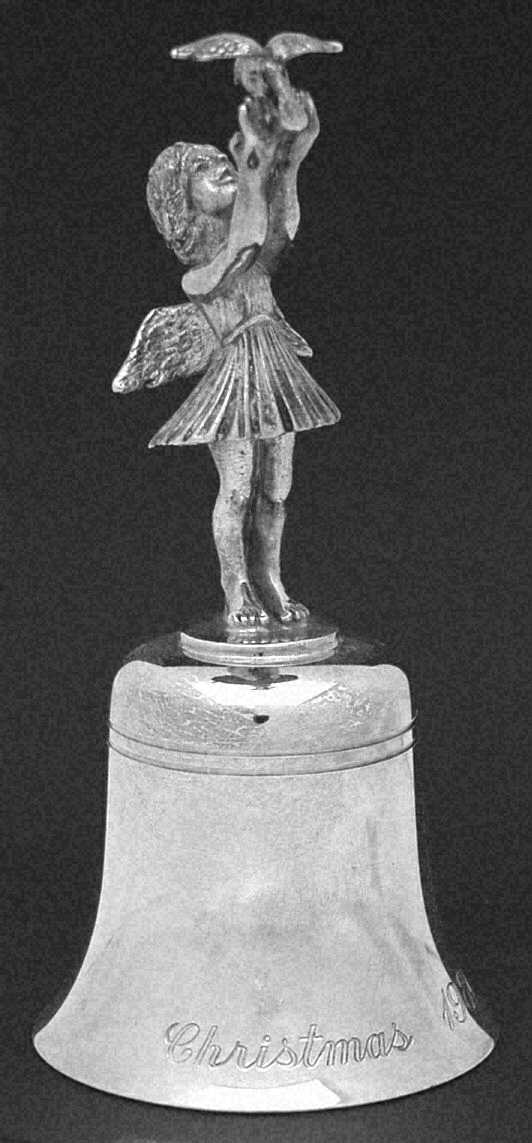 Gorham Christmas Bell Angel With Dove - No Box