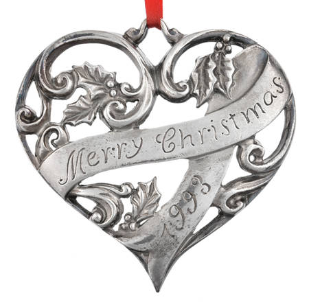 Merry Christmas Heart by Gorham Silver