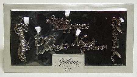 Gorham Ornaments Set Of 5 Gift Tags - Boxed