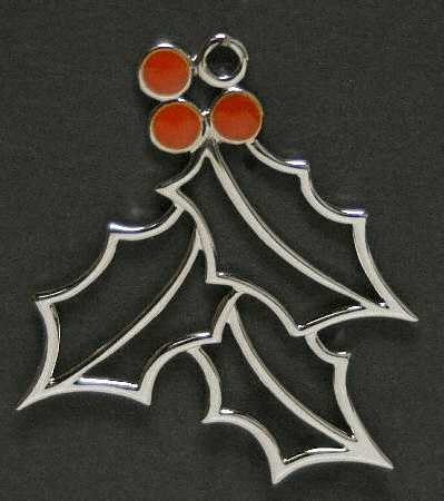Gorham Ornaments Holly - No Box