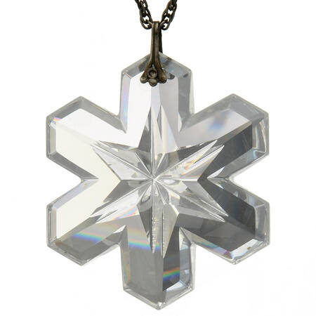 Crystal Snowflake Pendant by Gorham Crystal
