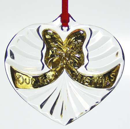 Our 1st Christmas Ornament by Gorham Crystal