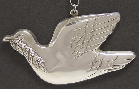 Frank Lewis Sterling Ornament Dove Of Peace - No Box
