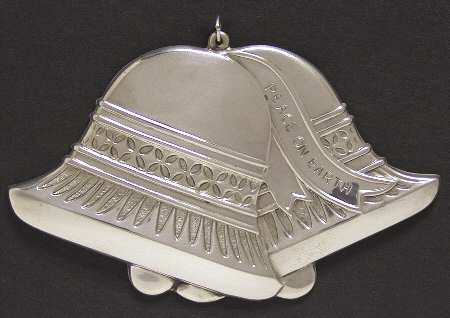 Frank Lewis Sterling Ornament Bells Of Peace - Boxed