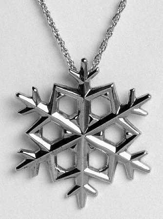 Snowflake Medallion Snowflake With Chain - Boxed