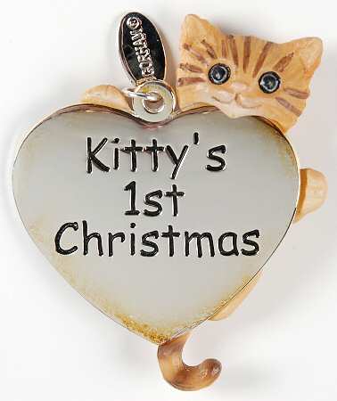 Silverplate Ornaments Kitty's First Christmas-2006 - Boxed
