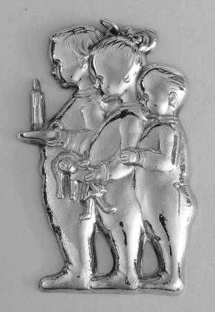 Unlimited Silverplate Ornament Waiting For Christmas - Boxed