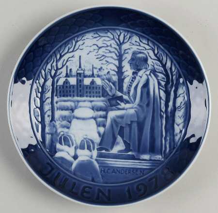 Grande Copenhagen Christmas Plate Hans Christian Andersen - No Box