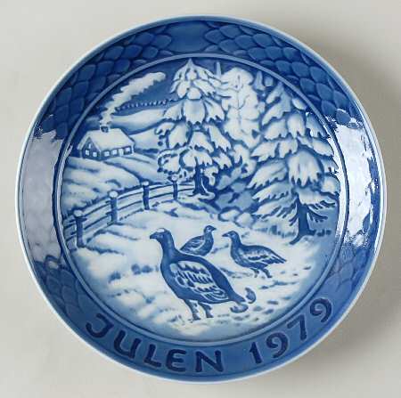 Grande Copenhagen Christmas Plate Pheasants - No Box