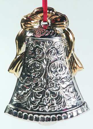 Annual Silverplate Ornament Bell - No Box
