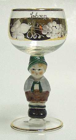 Goebel Figurine Stem Glassware Tyrolean Barvarian Boy - No Box