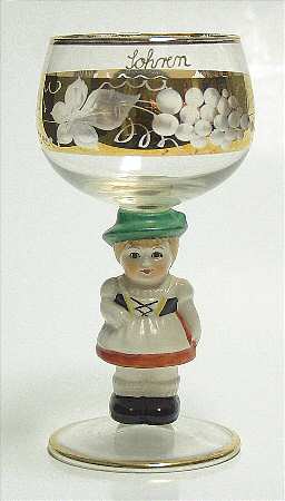 Goebel Figurine Stem Glassware Tyrolean Barvarian Girl - No Box