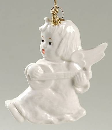 Angels of Christmas Angel With Lute-White - No Box