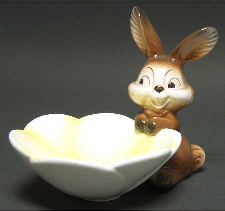 Easter Figurine-Goebel Rabbit With Sunflower Bowl - No Box