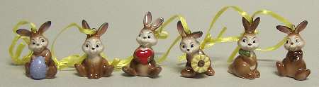 Easter Figurine-Goebel Picks Of The Litter-6pc Orn Set - Boxed