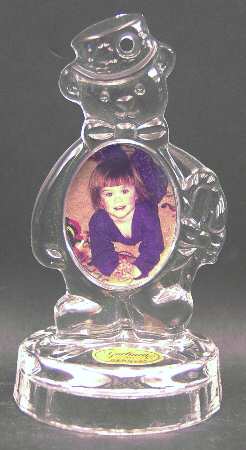 Crystal Frame Teddy Bear - No Box