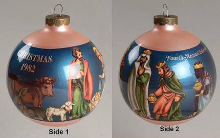 Janet Robson Christmas Ball-Ornament A King Is Born - No Box