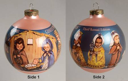 Janet Robson Christmas Ball-Ornament Peace On Earth - Boxed