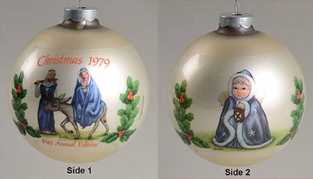 Janet Robson Christmas Ball-Ornament Flight Into Egypt - No Box