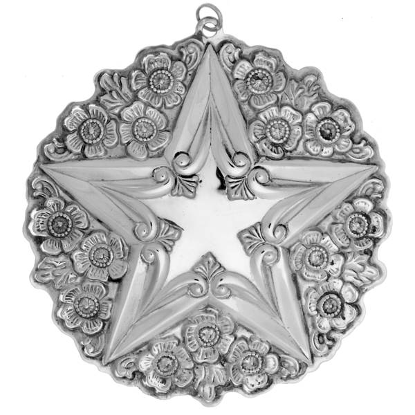 STERLING STAR ORNAMENT 1998 Buttercup Star - With Box