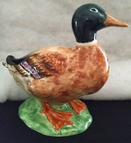Gien Figurines Duck-Green Head - No Box