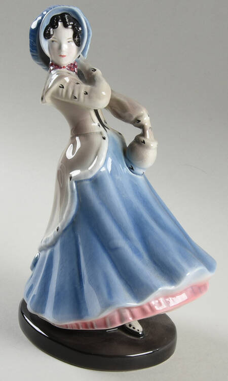 Goldscheider Figurines Morning In Paris-Blue - No Box