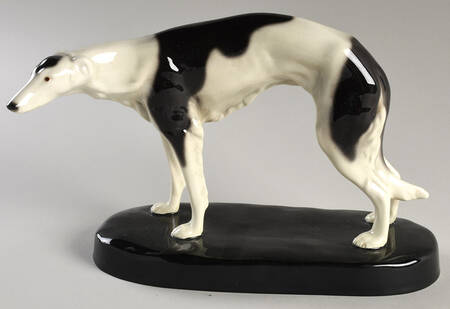 Goldscheider Figurines Greyhound Standing-Gemignani - No Box
