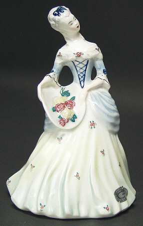 Goldscheider Figurines Lady With Flowers - No Box