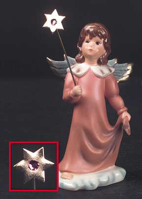 Birthday Blessing-Figurine October-Rosestone - No Box