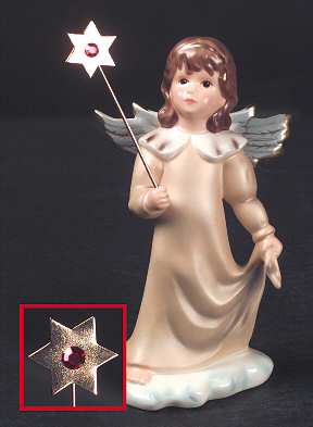 Birthday Blessing-Figurine July-Ruby - Boxed