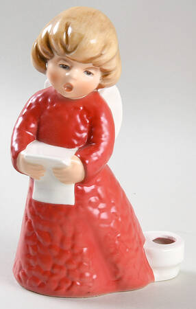Christmas Figurines & Giftware Angel Singing - Candleholder - Boxed