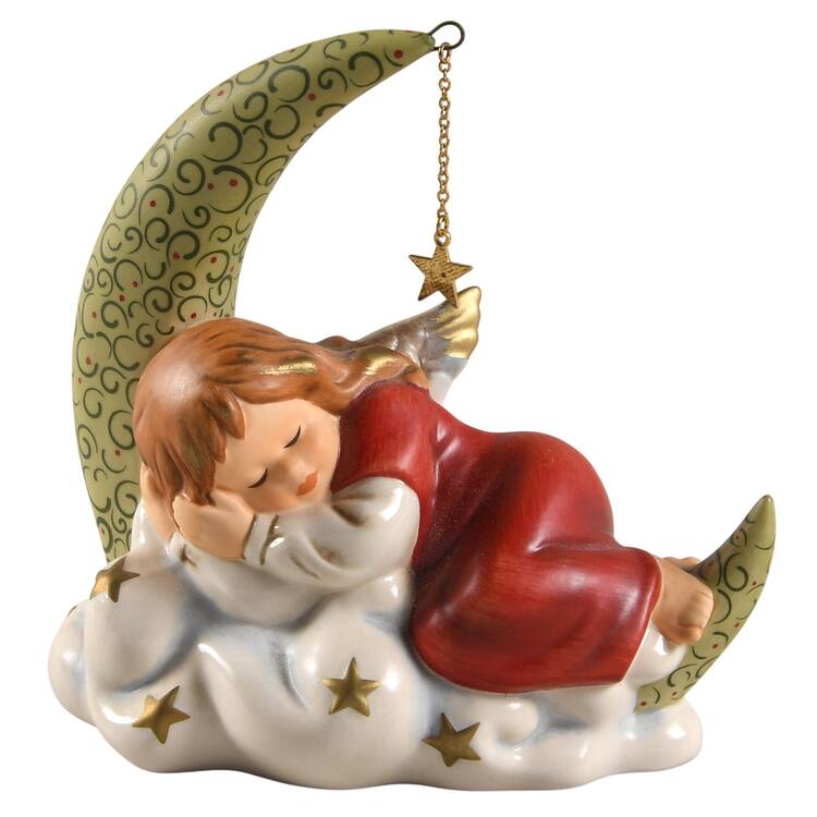 Christmas Figurines & Giftware Angel Sleeping On Moon - No Box
