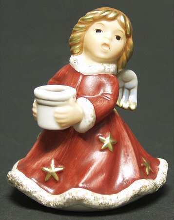 Christmas Figurines & Giftware Angel Candleholder-Small Bordeaux - No Box