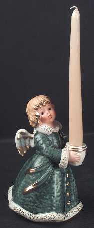 Christmas Figurines & Giftware Baroque Angel-Green-Cns - Boxed