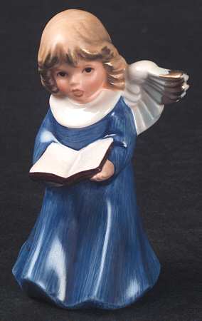 Christmas Figurines & Giftware Angel With Book-Blue - No Box