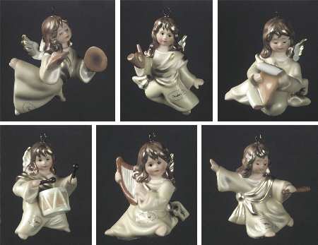 Christmas Figurines & Giftware Musical Angels-Champagne - Boxed