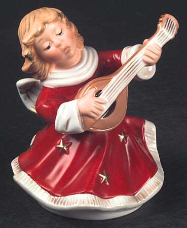 Christmas Figurines & Giftware Angel With Mandolin - No Box