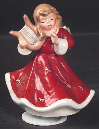 Christmas Figurines & Giftware Musical Angel/Harp - No Box