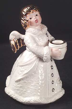Christmas Figurines & Giftware Baroque Angel Candleholder - No Box