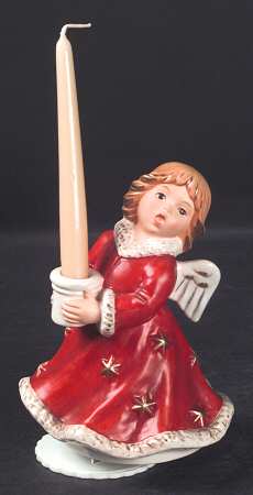 Christmas Figurines & Giftware Musical Angel Candleholder - No Box