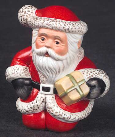 Christmas Figurines & Giftware Kneeling Santa-Set Of 2 - Boxed