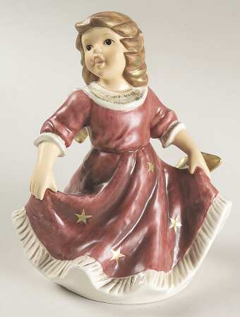 Christmas Figurines & Giftware Dancing Angel-Bordeaux - No Box