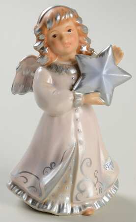 Annual Angel Figurine Angel With Star - No Box