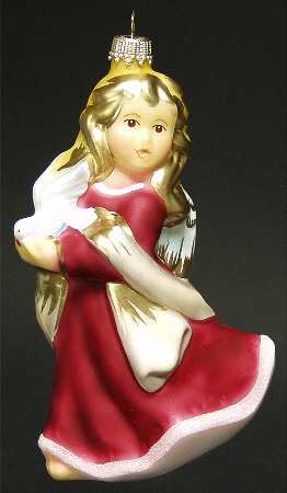 Goebel Christmas Ornament Peaceful Blessing-Blown Glass - Boxed