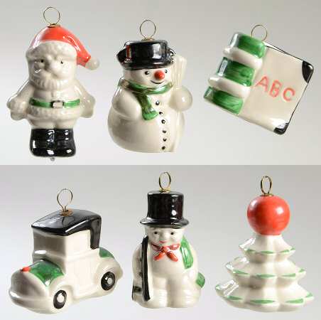 Goebel Christmas Ornament Set Of 6 Mini Ornaments, Vol3 - No Box
