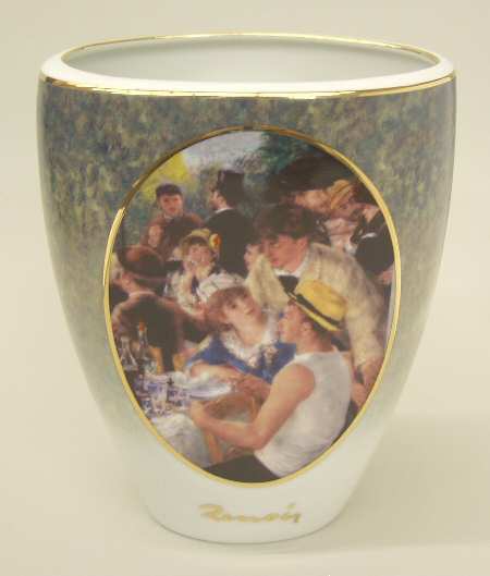 Artis Orbis-Renoir Breakfast W/ Boatmen-Vase - No Box